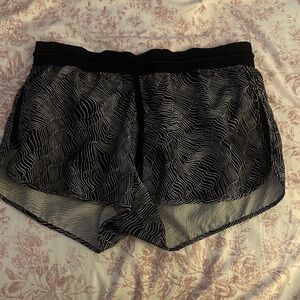 Nike Black and White Athletic Shorts